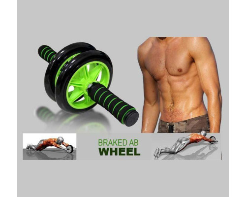 Гімнастичне спортивне фітнес-колесо Double wheel Abs health abdomen round ⁇ Тренажер-ролик для м'язів Гімнастичне спортивне фітнес-колесо Double wheel Abs health abdomen round ⁇ Тренажер-ролик для м'язів