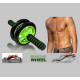 Гімнастичне спортивне фітнес-колесо Double wheel Abs health abdomen round ⁇ Тренажер-ролик для м'язів