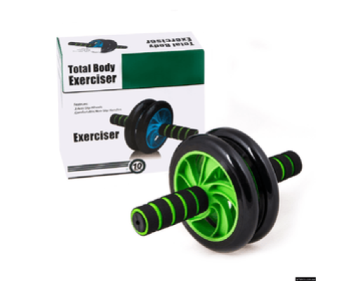 Гімнастичне спортивне фітнес-колесо Double wheel Abs health abdomen round ⁇ Тренажер-ролик для м'язів Гімнастичне спортивне фітнес-колесо Double wheel Abs health abdomen round ⁇ Тренажер-ролик для м'язів