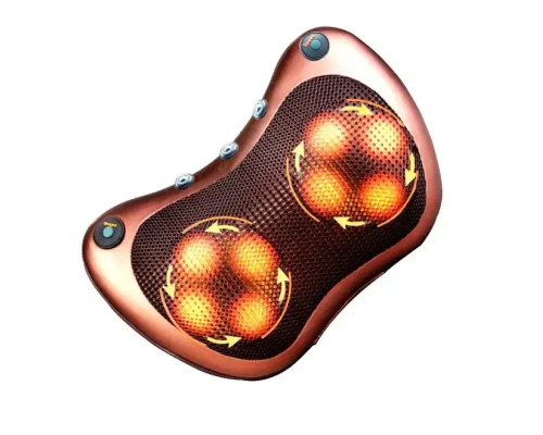 Роликова масажна подушка для спини та шиї Massage pillow | масажна подушка | масажер із підігрівом Роликова масажна подушка для спини та шиї Massage pillow | масажна подушка | масажер із підігрівом
