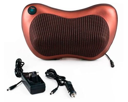 Роликова масажна подушка для спини та шиї Massage pillow | масажна подушка | масажер із підігрівом Роликова масажна подушка для спини та шиї Massage pillow | масажна подушка | масажер із підігрівом