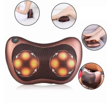 Роликова масажна подушка для спини та шиї Massage pillow | масажна подушка | масажер із підігрівом