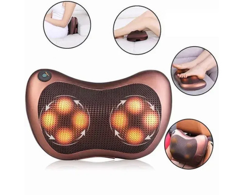 Роликова масажна подушка для спини та шиї Massage pillow | масажна подушка | масажер із підігрівом Роликова масажна подушка для спини та шиї Massage pillow | масажна подушка | масажер із підігрівом