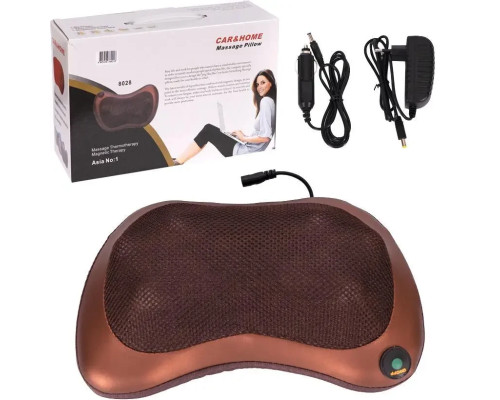 Роликова масажна подушка для спини та шиї Massage pillow | масажна подушка | масажер із підігрівом Роликова масажна подушка для спини та шиї Massage pillow | масажна подушка | масажер із підігрівом