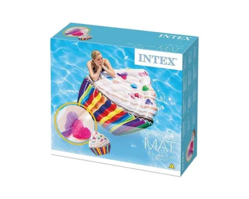 Надувний пліт Intex 58770 Кекс (142x135 см) Cupcake Mat Надувний пліт Intex 58770 Кекс (142x135 см) Cupcake Mat