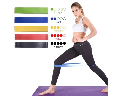 Резинки для фітнесу Fitness Loop Bands комплект 5 шт