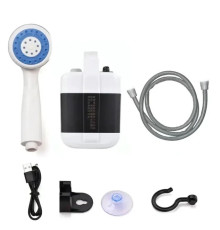 Душ портативний, кемпінговий із помпою на акумуляторі USB Travel shower 2200 мАг