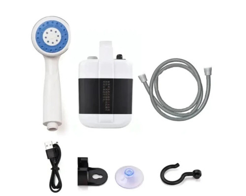 Душ портативний, кемпінговий із помпою на акумуляторі USB Travel shower 2200 мАг