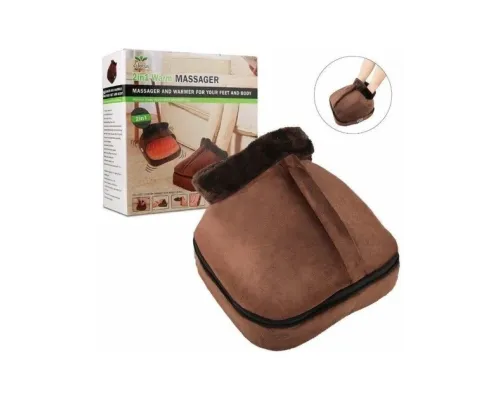 Вібро масажер із підігрівом для ніг 2 в 1 Warm Massager