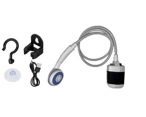 Душ портативний, кемпінговий із помпою на акумуляторі USB Travel shower 2200 мАг
