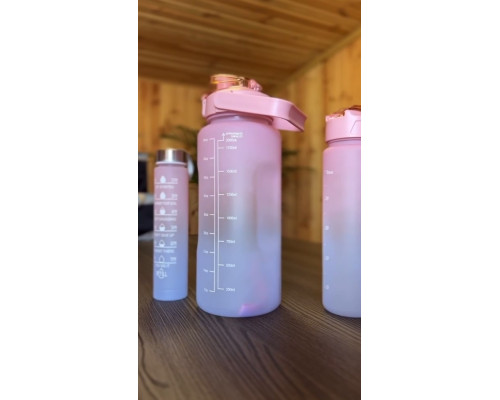 Набір Пляшок для води 3 в 1 об'ємом 2 літри, BOTTLE Набір Пляшок для води 3 в 1 об'ємом 2 літри, BOTTLE