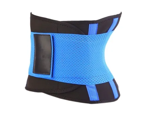 Пояс для схуднення на липучці Hot Shapers Belt Power стягувальний Чорно-синій Пояс для схуднення на липучці Hot Shapers Belt Power стягувальний Чорно-синій