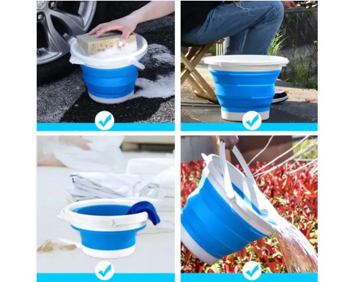 Ведро 10 литров туристическое складное SmartUS Collapsible Bucket Ведро 10 литров туристическое складное SmartUS Collapsible Bucket