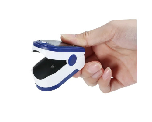 Пульсоксиметр Fingertip LK88 Pulse Oximeter Біло-синій