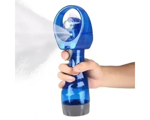 Вентилятор ручной Water Spray Fan с увлажнителем | Портативный ручной мини-вентилятор BLUE