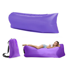 Ламзак надувной матрас для отдыха AIR CUSHION 180х70 Фиолетовый