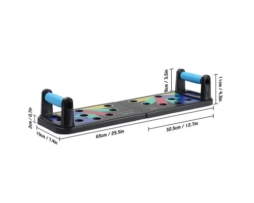 Дошка для віджимань 14 в 1 Foldable push up board, упори для віджимань, складана дошка для віджимань Дошка для віджимань 14 в 1 Foldable push up board, упори для віджимань, складана дошка для віджимань