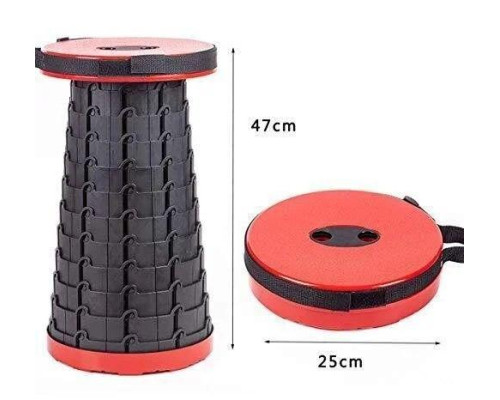Складаний туристичний стілець 47 см Telescopic stool/Складаний телескопічний стілець для пікніка, риболовлі
