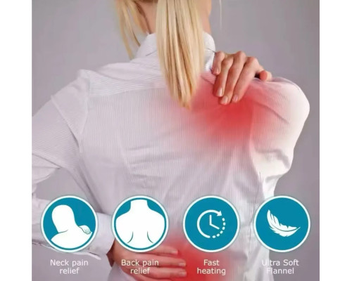 Электрогрелка для спины и шеи Heating Pad Электрическая грелка против боли в спине и шеи Электрогрелка для спины и шеи Heating Pad Электрическая грелка против боли в спине и шеи