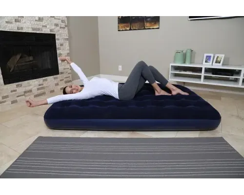 Матрац надувний одномісний Avenli Flocked Air Bed Twin 191х99х22 см Синій Матрац надувний одномісний Avenli Flocked Air Bed Twin 191х99х22 см Синій