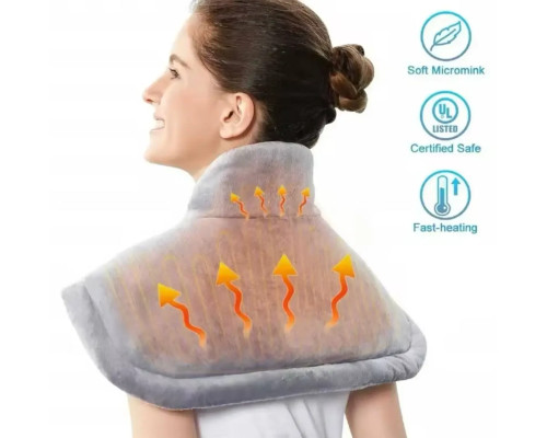 Электрогрелка для спины и шеи Heating Pad Электрическая грелка против боли в спине и шеи Электрогрелка для спины и шеи Heating Pad Электрическая грелка против боли в спине и шеи