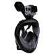 Маска для подводного плавания дайвинга Tribord Easybreath Black Водолазная маска креплением для камеры