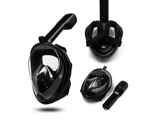 Маска для подводного плавания дайвинга Tribord Easybreath Black Водолазная маска креплением для камеры Маска для подводного плавания дайвинга Tribord Easybreath Black Водолазная маска креплением для камеры