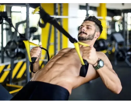 Тренувальні підвісні петлі TRX функціональні ремені для вправ і кросфіту GS-2085 Тренувальні підвісні петлі TRX функціональні ремені для вправ і кросфіту GS-2085