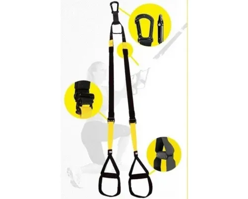 Тренувальні підвісні петлі TRX функціональні ремені для вправ і кросфіту GS-2085 Тренувальні підвісні петлі TRX функціональні ремені для вправ і кросфіту GS-2085