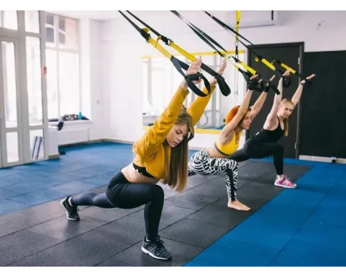 Тренувальні підвісні петлі TRX функціональні ремені для вправ і кросфіту GS-2085 Тренувальні підвісні петлі TRX функціональні ремені для вправ і кросфіту GS-2085
