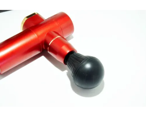 Портативний ручний масажер пістолет для тіла Fascial Gun Mini Red Портативний ручний масажер пістолет для тіла Fascial Gun Mini Red