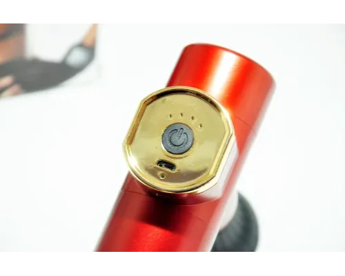 Портативний ручний масажер пістолет для тіла Fascial Gun Mini Red Портативний ручний масажер пістолет для тіла Fascial Gun Mini Red