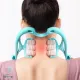 Ручной мультироликовый массажер для шеи и тела Neck Stretcher с вращающимися 360° рельефными роликами