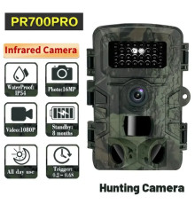 Нагрудна боді-камера Фотолівичка PR700PRO мисливська камера P66 12mp з екраном і нічним баченням