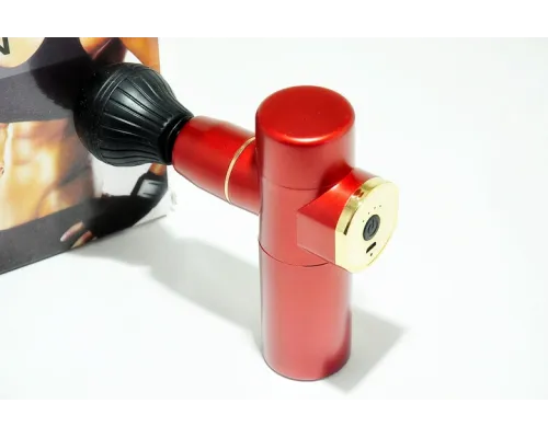 Портативний ручний масажер пістолет для тіла Fascial Gun Mini Red Портативний ручний масажер пістолет для тіла Fascial Gun Mini Red