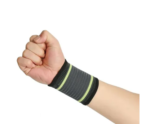 Бандаж еластичний для зап'ястя RIAS Wrists Support Black-Green