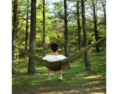 Гамак подвійний із москітною сіткою Hammock With Net Army для відпочинку до 200 кг Гамак подвійний із москітною сіткою Hammock With Net Army для відпочинку до 200 кг