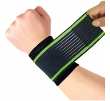 Бандаж еластичний для зап'ястя RIAS Wrists Support Black-Green