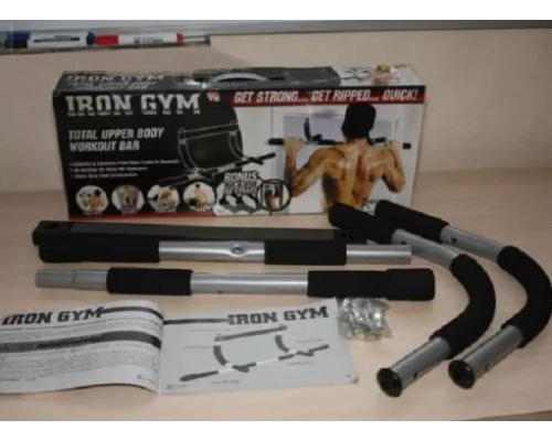 Турнік для дому Айрон джим бруси Iron Gym тренажер у дверний отвір!