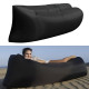 Ламзак Пляжний диван-мішок Чорний Надувний матрац (160х70 см) AIR SOFA CLOUD