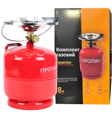 Кемпінг комплект газовий GRANT балон + пальник 8 л.