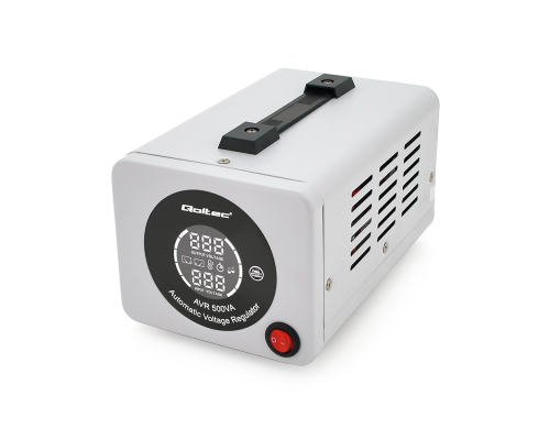 Стабілізатор Qoltec AVR-500VA, аналогова індикація, 400W, 1 schuko, Q6
