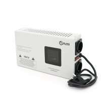 Стабілізатор напруги релейний настінного монтажу Europower SLIM-2000SBR LED, 2000VA 1400W, 140-270Vac, SHUKO 2, Q1