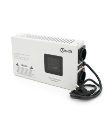 Стабілізатор напруги релейний настінного монтажу Europower SLIM-2000SBR LED, 2000VA 1400W, 140-270Vac, SHUKO 2, Q1