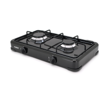 Газова плита Floria ZLN7128, 2 комфорки, Black