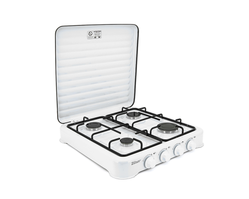 Газова плита Zilan ZLN7079, 4 комфорки, White-Black