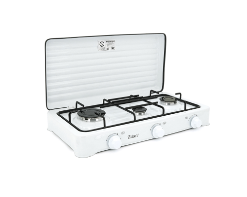 Газова плита Zilan ZLN0032, 3 комфорки, White