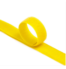Стяжки на липучці ширина 10мм, рулон 45м, жовті, ціна за рулон
