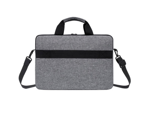 Сумка для ноутбука Merlion 14" Stripe, з плечовим ременем, Gray