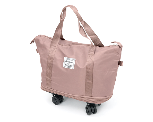 Дорожня сумка-трансформер, 55х22х80 cm, 56-75 л., Коліщатка, Pink, 1,1 кг Дорожня сумка-трансформер, 55х22х80 cm, 56-75 л., Коліщатка, Pink, 1,1 кг